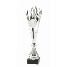Beker zilver met zwart marmeren voet