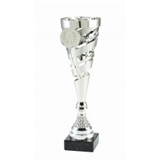 Beker zilver met zwart marmeren voet